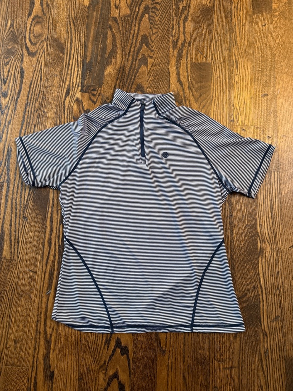 G/FORE Women's Textured Stripe Quarter Zip Top